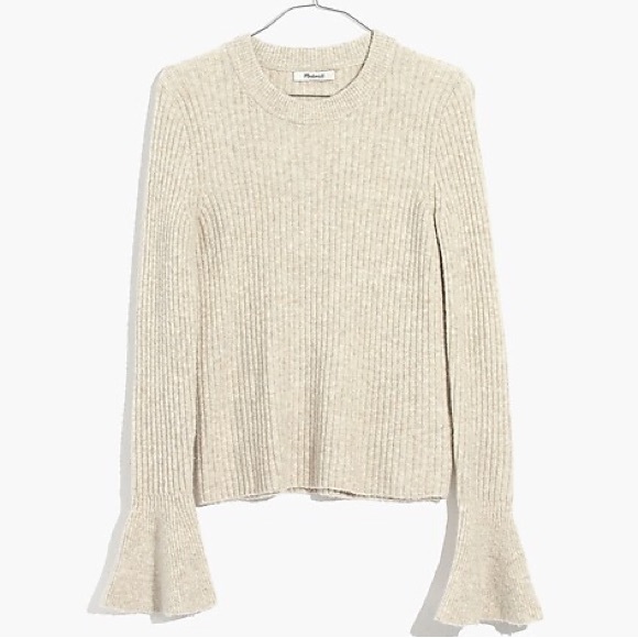 Madewell Ruffle Cuff Pullover Sweater - Picture 1 of 5